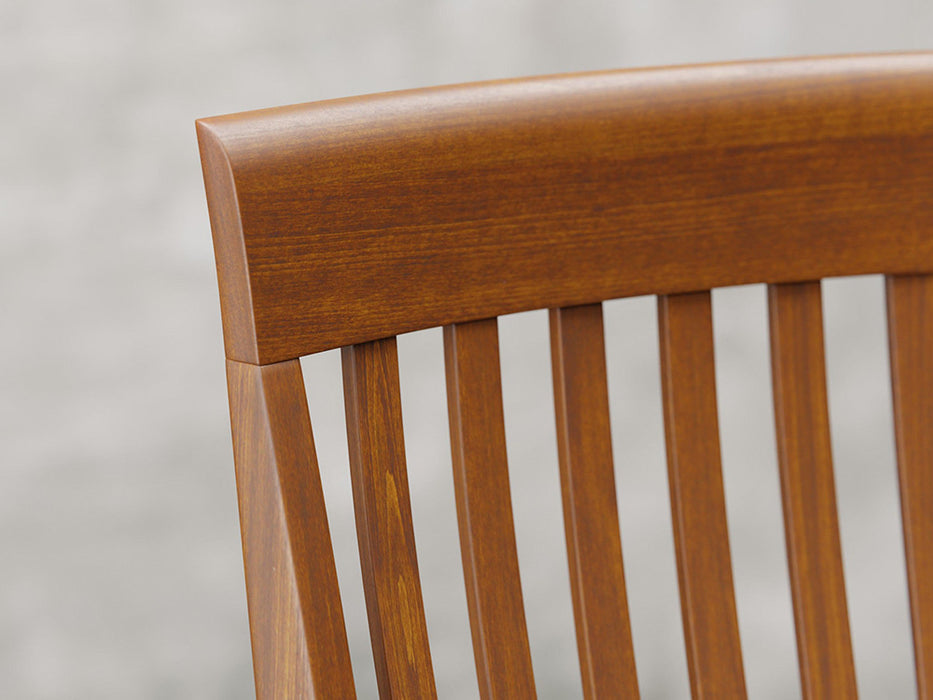 Providence side chair close up view in Michael's cherry stain.