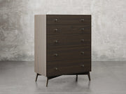 Bellevue chest 45 degree view in shadow stain.