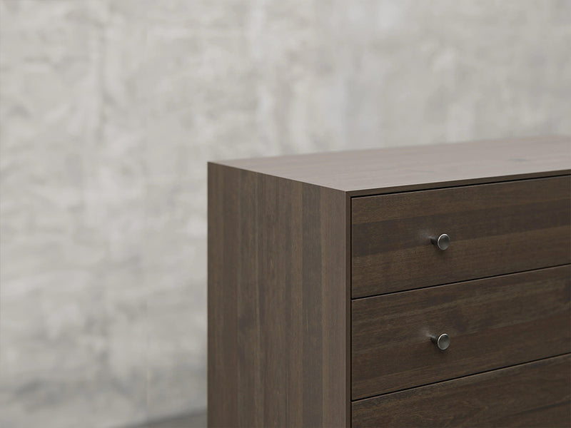 Bellevue chest close up view in shadow stain.