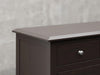 Fullerton dresser close up view in onyx stain.