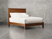 Lansing bed angle view in Michael's cherry stain.