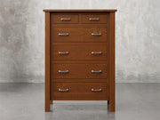 Lansing chest front view in Michael's cherry stain.