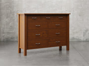 Lansing dresser angle view in Michael's cherry stain.