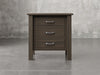 Lansing nightstand front view in antique slate stain.