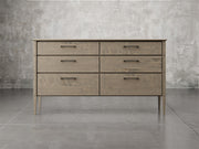 Nashville dresser front view in brown maple, bel-air finish.