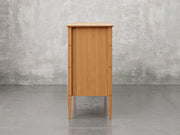 Nashville dresser side view in natural cherry finish.