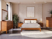 Nashville bed, chest, dresser and nightstands in a room setting.