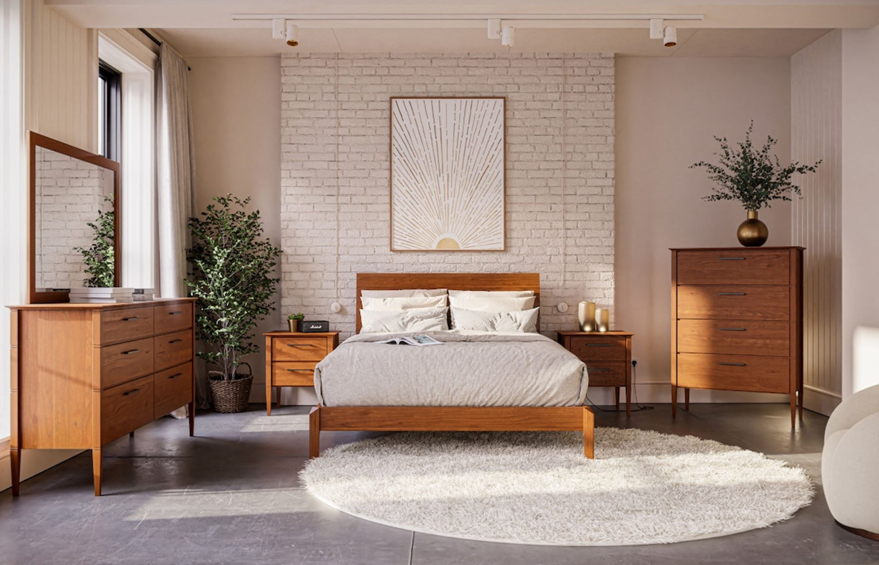 Nashville bedroom collection in a room setting.