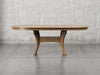 Providence dining table with leaf in almond stain.