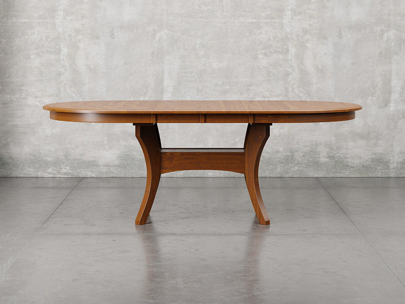 Providence dining table with leaf in Michael's cherry stain.