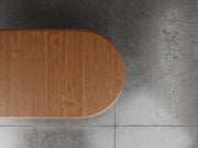 Providence dining table top view in Michael's cherry stain.