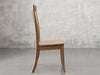 Providence side chair side view in almond stain.