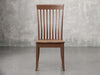 Providence side chair front view in earthtone stain.