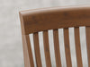 Providence side chair close up view in earthtone stain.