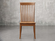 Providence side chair front view in Michael's cherry stain.