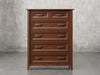 Rochester chest front view in asbury stain.