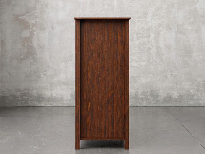 Rochester chest side view in asbury stain.