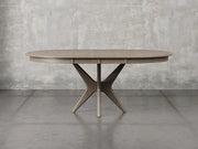 Stamford dining table with leaf in driftwood stain.