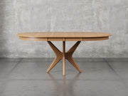 Stamford dining table with leaf in sealy stain.