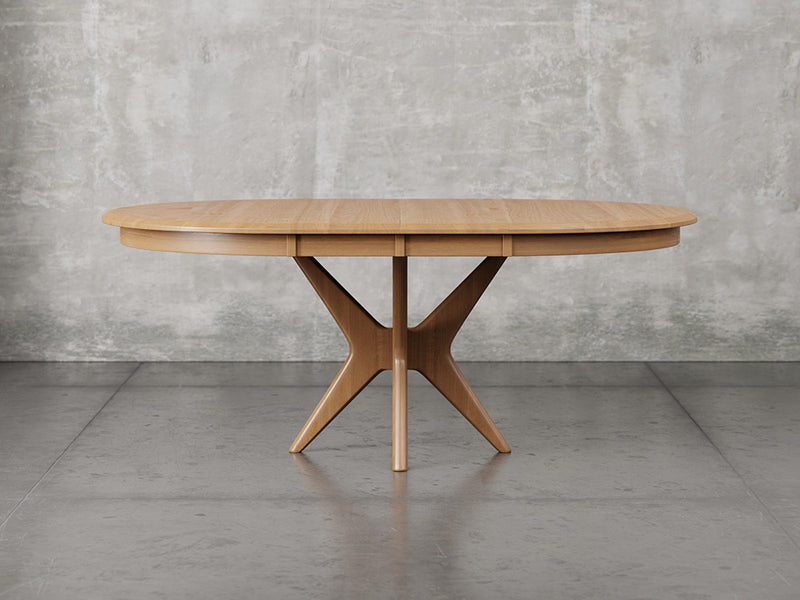 Stamford dining table with leaf in sealy stain.